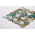 2'' Hexagon Mixed Glass Tile for Floor and Wall from Factory